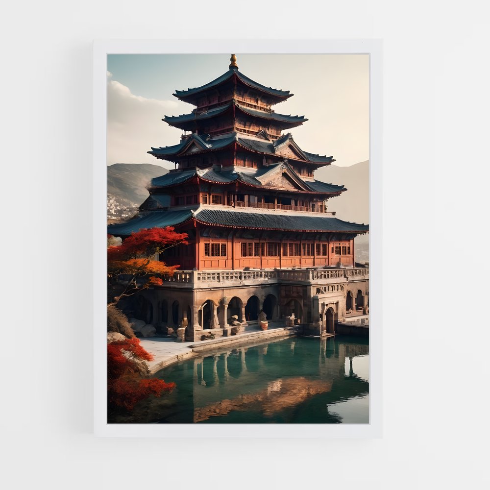 Poster Temple Shaolin – affiche Kung Fu (vue 3)